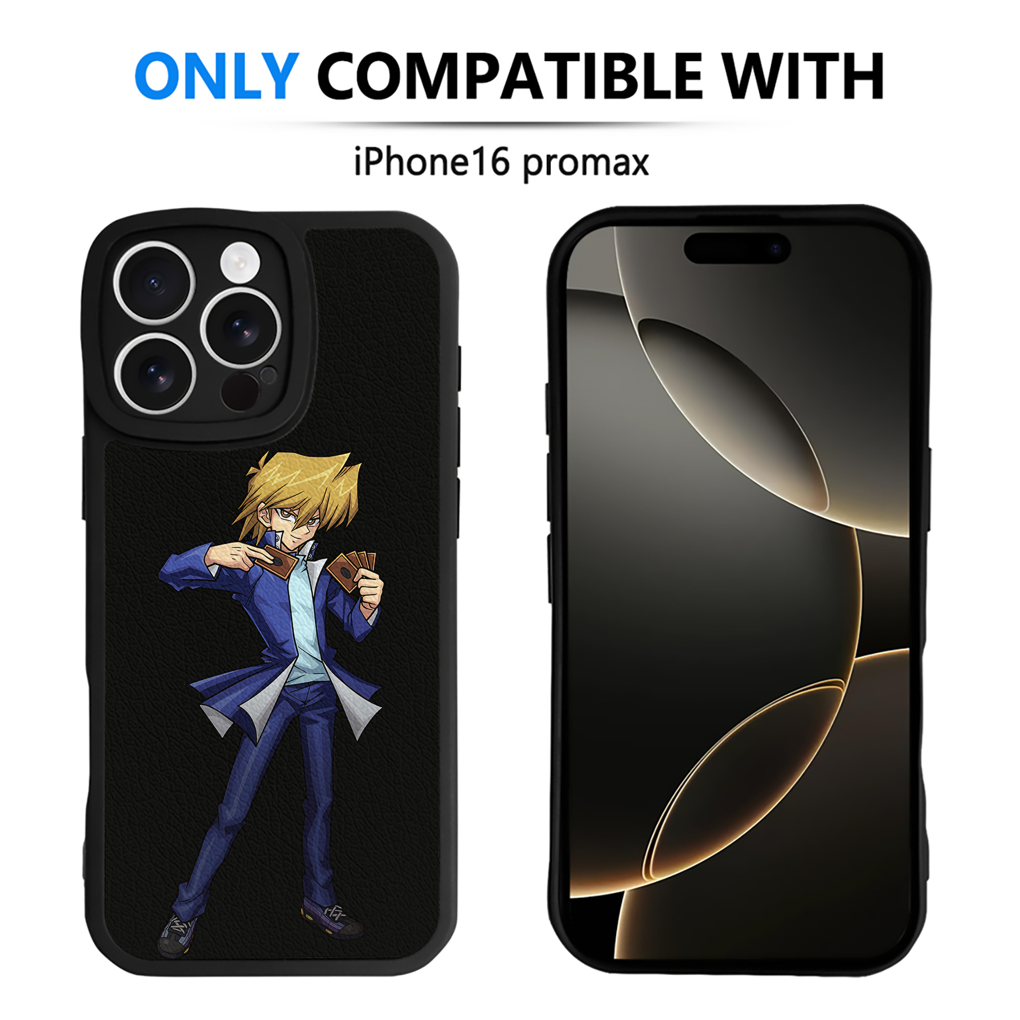 遊☆戯☆王 Yu-Gi-Oh! 【iPhone 16シリーズ対応】シリコンスマホケース（レザー調） 材質：シリコン